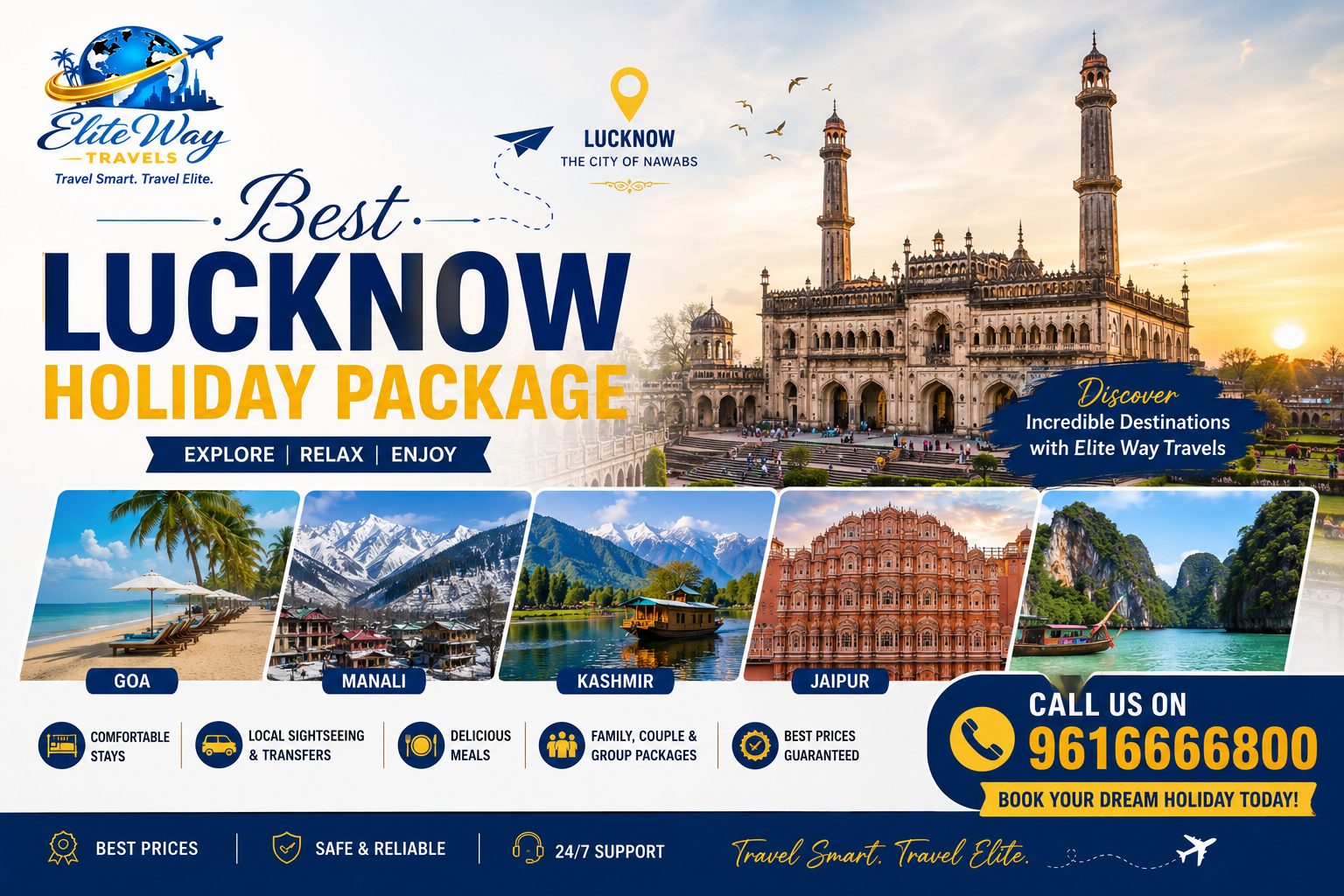 Best Lucknow Holiday Package 2026 | Elite Way Travels Luxury & Budget Tours
